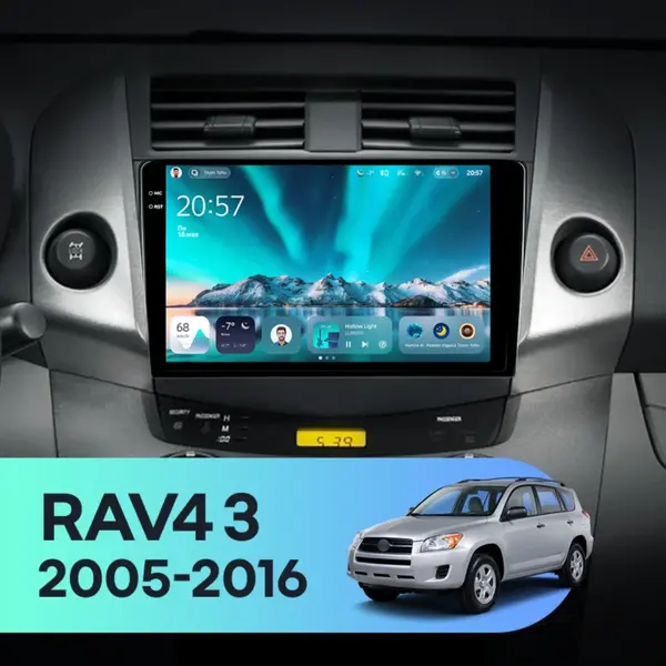Navigatie Auto Teyes CC4 Toyota RAV4 XA30 2005-2013 6+128GB 9.5" QLED Octa-core 2.7Ghz, Android 4G Bluetooth 5.1 DSP