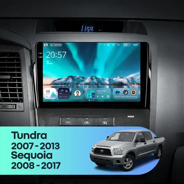 Navigatie Auto Teyes CC4 Toyota Tundra 2013-2020 6+128GB 9.5" QLED Octa-core 2.7Ghz, Android 4G Bluetooth 5.1 DSP