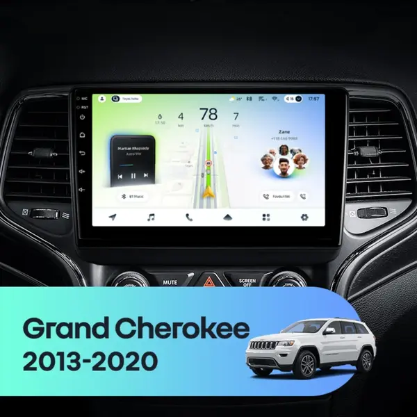 Navigatie Auto Teyes CC4L DTS Jeep Grand Cherokee 2 2013-2020 6+64GB 9" QLED Qualcomm 2Ghz, Android 4G Bluetooth 5.1 DSP