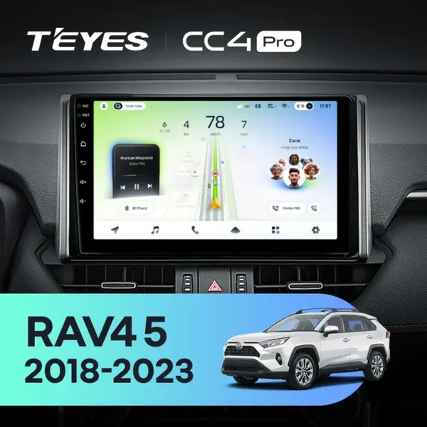 Navigatie Auto Teyes CC4L DTS Toyota RAV4 XA50 2019-2023 6+64GB 10.2" QLED Qualcomm 2Ghz, Android 4G Bluetooth 5.1 DSP