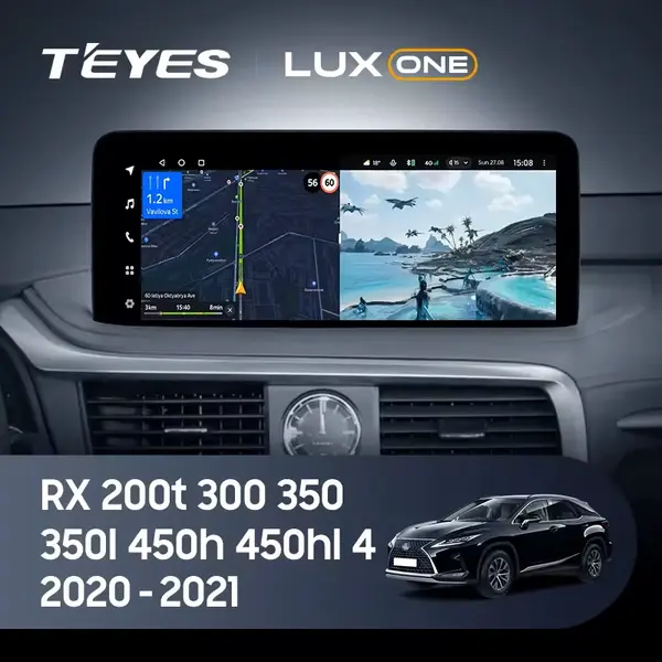 Navigatie Auto Teyes Lux One 360° Lexus RX 2020-2021 6+128GB 12.3" IPS Octa-core 2Ghz, Android 4G Bluetooth 5.1 DSP