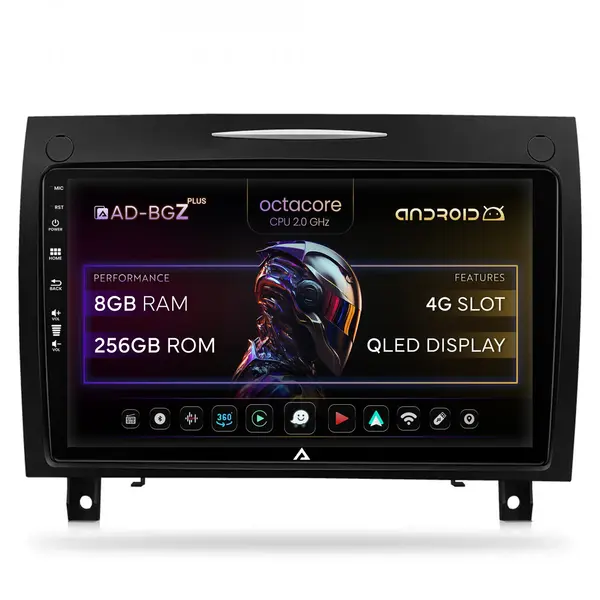 Navigatie Benz SLK (2006-2010), Android, Z-Octacore 8GB RAM + 256GB ROM, 9 Inch - AD-BGZ9008+AD-BGRKIT406V2