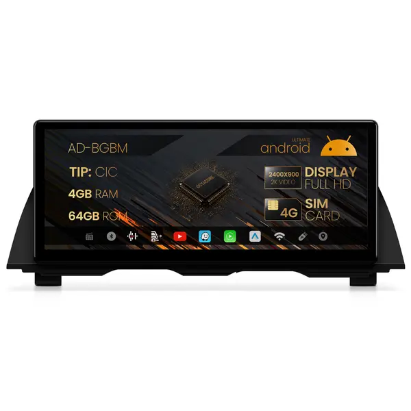 Navigatie BMW Seria 5 GT F07 (2009-2012), Varianta CIC, Android 13, BM-Octacore 4GB RAM + 64GB ROM, 12.3 Inch - AD-BGBM12004CI+AD-BGRKITBM008