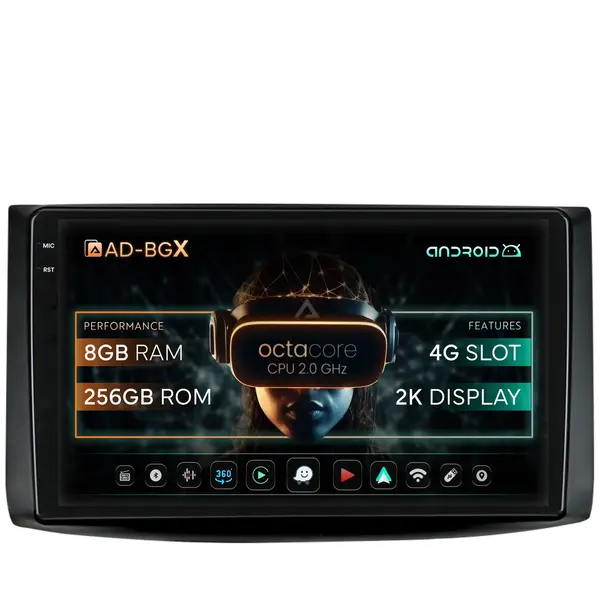 Navigatie Chevrolet Aveo (2006-2012), Android, X-Octacore 8GB RAM + 256GB ROM, 9.5 Inch - AD-BGX9008+AD-BGRKIT245