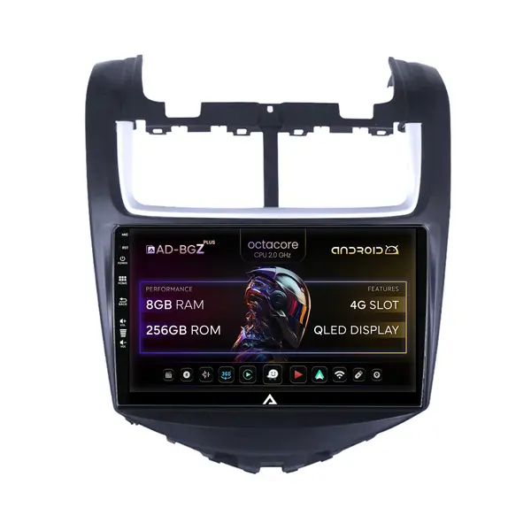 Navigatie Chevrolet Aveo (2014-2017), Android, Z-Octacore 8GB RAM + 256GB ROM, 9 Inch - AD-BGZ9008+AD-BGRKIT234