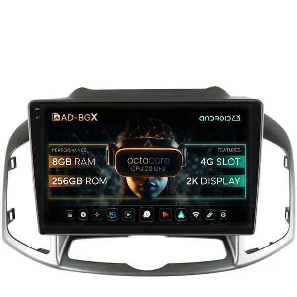 Navigatie Chevrolet Captiva (2011-2018), Android, X-Octacore 8GB RAM + 256GB ROM, 10.36 Inch - AD-BGX10008+AD-BGRKIT247