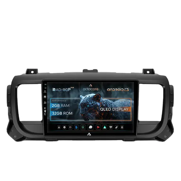 Navigatie Citroen Jumpy Peugeot Expert (2017-2021), Android, P-Octacore 2GB RAM + 32GB ROM, 9 Inch - AD-BGP9002+AD-BGRKIT348