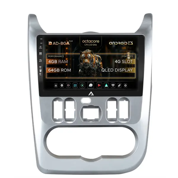 Navigatie Dacia Logan Duster Sandero (2009-2013), Android, A-Octacore 4GB RAM + 64GB ROM, 9 Inch - AD-BGA9004+AD-BGRKIT367