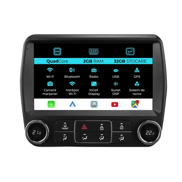 Navigatie Dedicata Chevrolet Camaro (2010-2015), 9 Inch, 2Gb Ram, 32Gb Stocare, Android Auto, Carplay