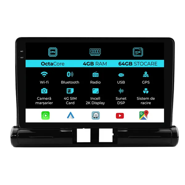 Navigatie Dedicata Citroen C3 Aircross (2017- 2023), 2K, 4Gb Ram, 64Gb Stocare, Android Auto, Carplay