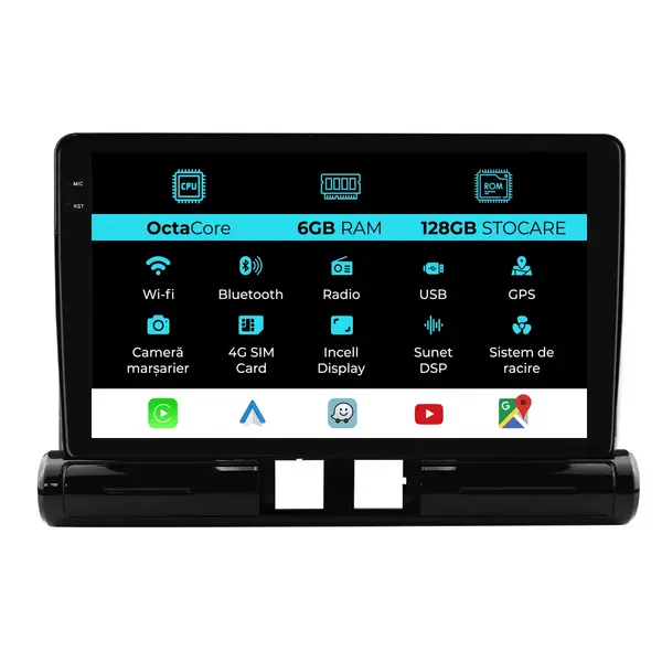 Navigatie Dedicata Citroen C3 Aircross (2017- 2023), 9 Inch, 6Gb Ram, 128Gb Stocare, Android Auto, Carplay