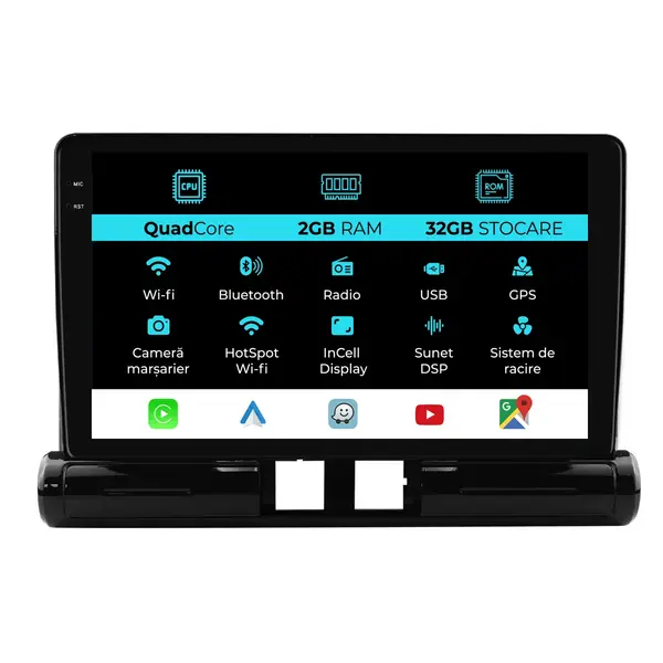 Navigatie Dedicata Citroen C3 Aircross I (2017-2023), 9Inch, 2Gb Ram, 32Gb Stocare, Carplay