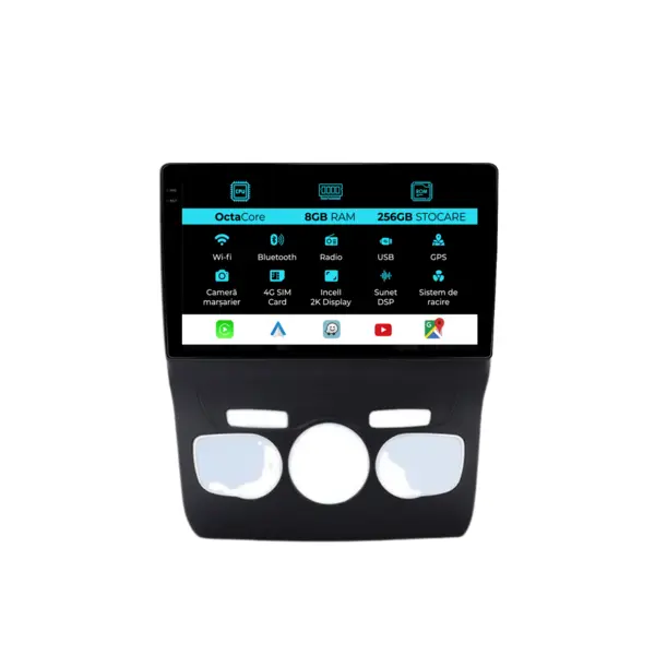 Navigatie Dedicata Citroen DS4 (2010-2018), 2K, 8Gb Ram, 256Gb Stocare, Carplay