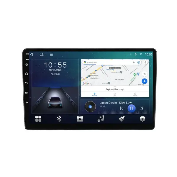 Navigatie dedicata cu Android Alfa Romeo Giulietta 2014 - 2020, 2GB RAM, Radio GPS Dual Zone, Display HD QLED 9" Touchscreen, Internet Wi-Fi si slot SIM 4G, Bluetooth, MirrorLink, USB