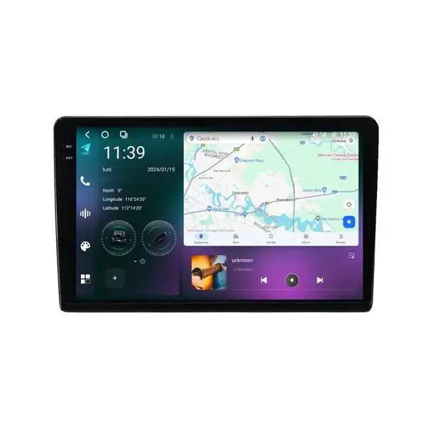 Navigatie dedicata cu Android Alfa Romeo Giulietta 2014 - 2020, 12GB RAM, Radio GPS Dual Zone, Display 2K QLED 9.5" Touchscreen, Internet Wi-Fi si slot SIM 4G, Bluetooth, MirrorLink, USB