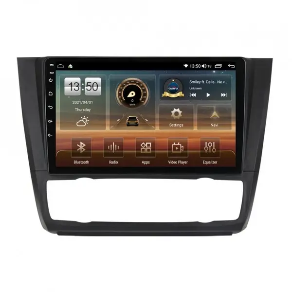 Navigatie dedicata cu Android BMW Seria 1 (E81 / E87) 2007 - 2013, clima automata, 6GB RAM, Radio GPS Dual Zone, Display HD QLED 9" Touchscreen, Internet Wi-Fi si slot SIM 4G, Bluetooth, MirrorLink, USB