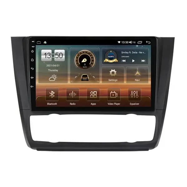 Navigatie dedicata cu Android BMW Seria 1 (E81 / E87) 2007 - 2013, clima automata, 4GB RAM, Radio GPS Dual Zone, Display HD QLED 9" Touchscreen, Internet Wi-Fi si slot SIM 4G, Bluetooth, MirrorLink, USB