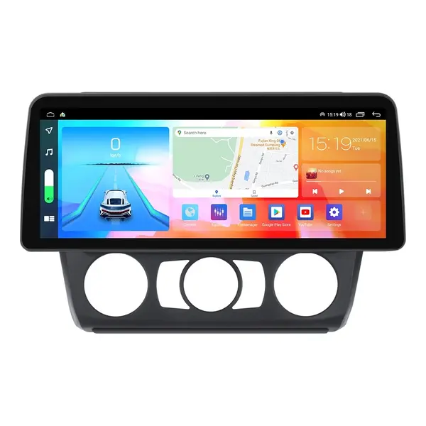 Navigatie dedicata cu Android BMW Seria 1 (E81 / E87) 2007 - 2013, clima manuala, 4GB RAM, Radio GPS Dual Zone, Display QLED 12.3" Touchscreen, Internet Wi-Fi si slot SIM 4G, Bluetooth, MirrorLink, USB