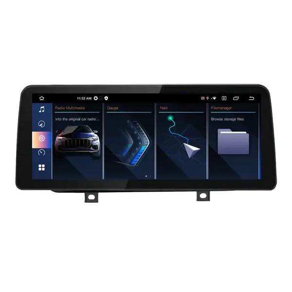 Navigatie dedicata cu Android BMW Seria 2 (F45 / F46) 2016 - 2021 cu navigatie NBT EVO, 6GB RAM, Radio GPS Dual Zone, Display QLED 12.3" Touchscreen, Internet Wi-Fi si slot SIM 4G, Bluetooth, MirrorLink, USB