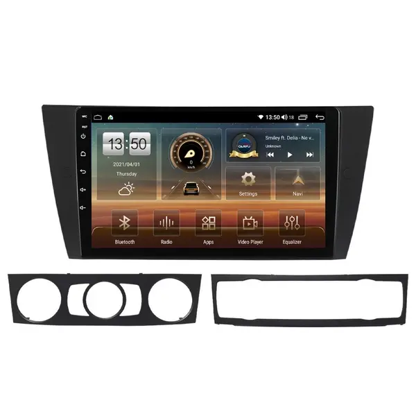 Navigatie dedicata cu Android BMW Seria 3 (E90) 2004 - 2013, 4GB RAM, Radio GPS Dual Zone, Display HD QLED 9" Touchscreen, Internet Wi-Fi si slot SIM 4G, Bluetooth, MirrorLink, USB