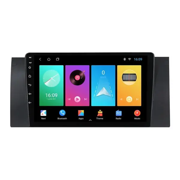 Navigatie dedicata cu Android BMW Seria 5 (E39) 1995 - 2003, 1GB RAM, Radio GPS Dual Zone, Display HD IPS 9" Touchscreen, Internet Wi-Fi, Bluetooth, MirrorLink, USB