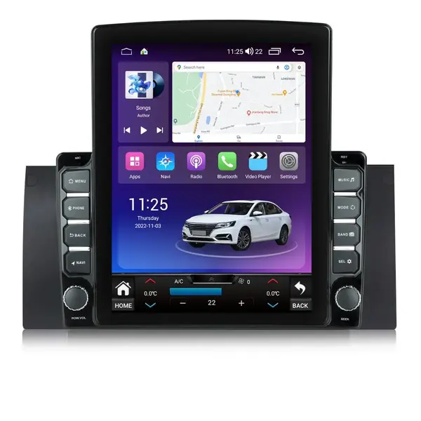 Navigatie dedicata cu Android BMW Seria 5 (E39) 1995 - 2003, 4GB RAM, Radio GPS Dual Zone, Touchscreen IPS 9.7" HD tip Tesla, Internet Wi-Fi si slot SIM 4G, Bluetooth, MirrorLink, USB
