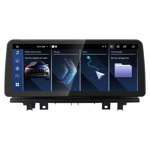 Navigatie dedicata cu Android BMW X1 (F48) 2016 - 2019 cu navigatie NBT EVO, 6GB RAM, Radio GPS Dual Zone, Display QLED 12.3" Touchscreen, Internet Wi-Fi si slot SIM 4G, Bluetooth, MirrorLink, USB