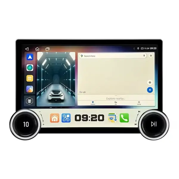 Navigatie dedicata cu Android BMW X3 (E83) 2003 - 2011, 4GB RAM, Radio GPS Dual Zone, Display 2K QLED 11.8" Touchscreen, Internet Wi-Fi si slot SIM 4G, Bluetooth, MirrorLink, USB