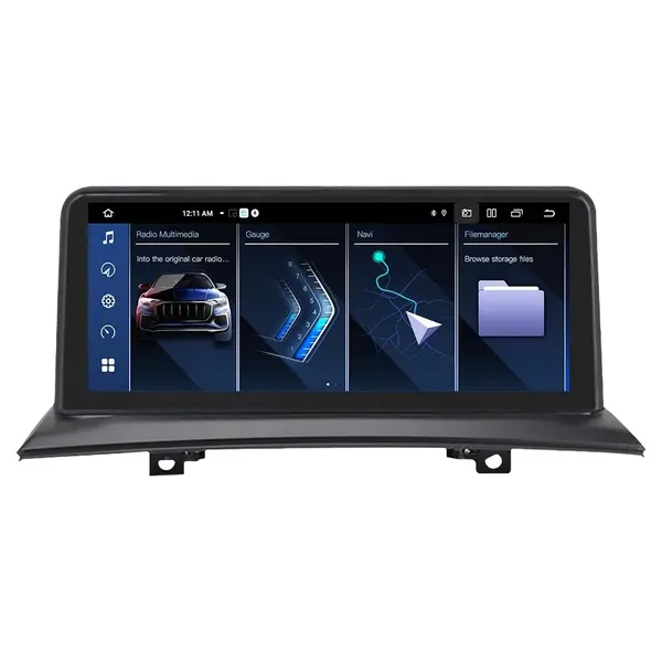 Navigatie dedicata cu Android BMW X3 (E83) 2003 - 2011, 6GB RAM, Radio GPS Dual Zone, Display QLED 12.3" Touchscreen, Internet Wi-Fi si slot SIM 4G, Bluetooth, MirrorLink, USB