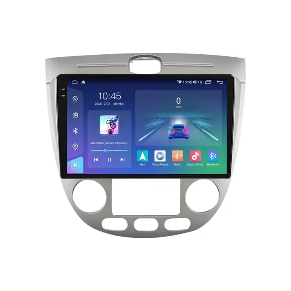 Navigatie dedicata cu Android Chevrolet Lacetti 2003 - 2010, clima automata, 4GB RAM, Radio GPS Dual Zone, Display 2K QLED 9.5" Touchscreen, Internet Wi-Fi si slot SIM 4G, Bluetooth, MirrorLink, USB
