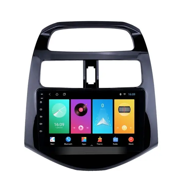 Navigatie dedicata cu Android Chevrolet Spark 2009 - 2015, 2GB RAM, Radio GPS Dual Zone, Display HD IPS 9" Touchscreen, Internet Wi-Fi, Bluetooth, MirrorLink, USB