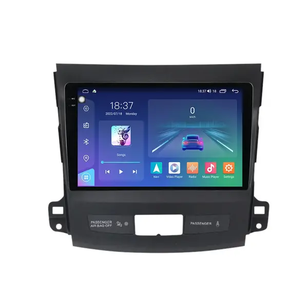 Navigatie dedicata cu Android Citroen C-Crosser 2007 - 2012, 8GB RAM, Radio GPS Dual Zone, Display 2K QLED 9.5" Touchscreen, Internet Wi-Fi si slot SIM 4G, Bluetooth, MirrorLink, USB