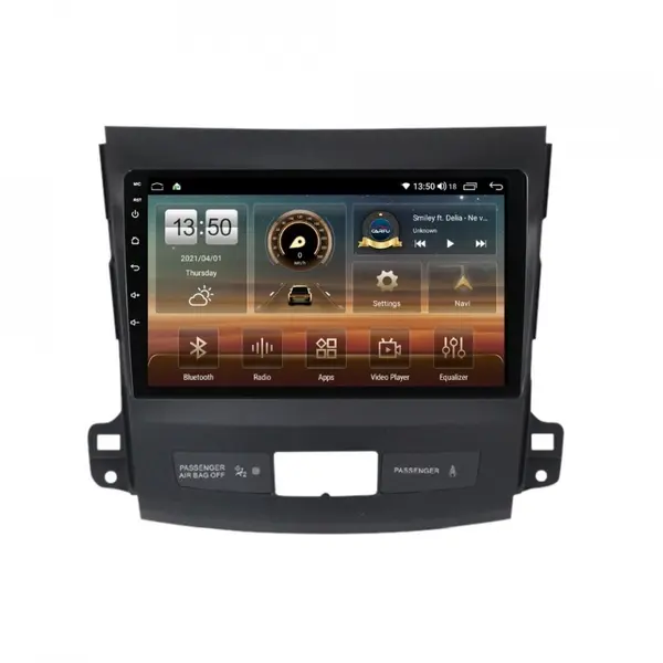 Navigatie dedicata cu Android Citroen C-Crosser 2007 - 2012, 8GB RAM, Radio GPS Dual Zone, Display HD QLED 9" Touchscreen, Internet Wi-Fi si slot SIM 4G, Bluetooth, MirrorLink, USB
