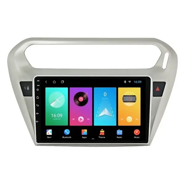 Navigatie dedicata cu Android Citroen C-Elysee 2012 - 2021, 1GB RAM, Radio GPS Dual Zone, Display HD IPS 9" Touchscreen, Internet Wi-Fi, Bluetooth, MirrorLink, USB