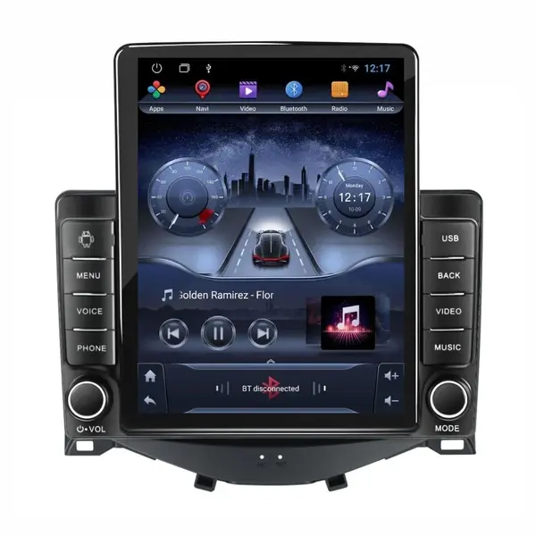 Navigatie dedicata cu Android Citroen C1 II 2014 - 2022, 2GB RAM, Radio GPS Dual Zone, Touchscreen IPS 9.7" HD tip Tesla, Internet Wi-Fi, Bluetooth, MirrorLink, USB