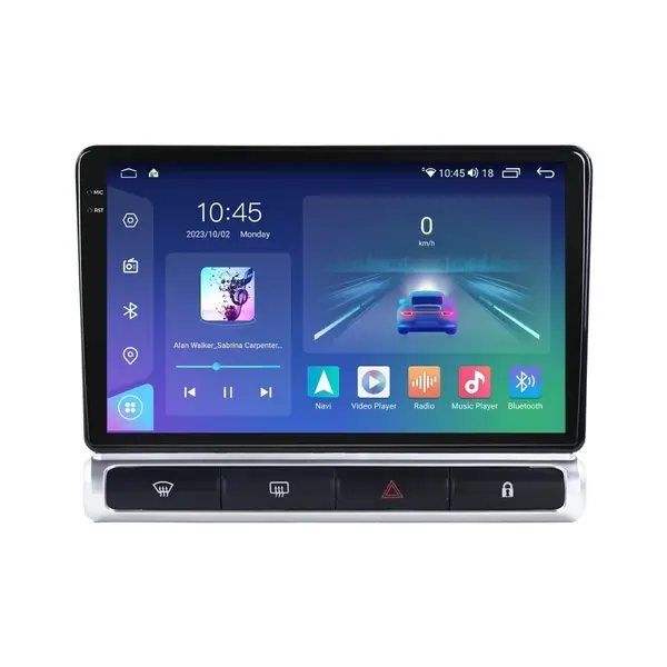 Navigatie dedicata cu Android Citroen C3 Aircross I 2017 - 2023, 4GB RAM, Radio GPS Dual Zone, Display 2K QLED 9.5" Touchscreen, Internet Wi-Fi si slot SIM 4G, Bluetooth, MirrorLink, USB