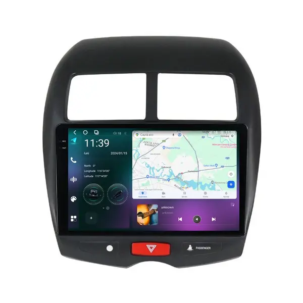 Navigatie dedicata cu Android Citroen C4 Aircross 2012 - 2017, 12GB RAM, Radio GPS Dual Zone, Display 2K QLED 10.36" Touchscreen, Internet Wi-Fi si slot SIM 4G, Bluetooth, MirrorLink, USB