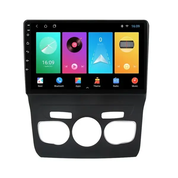 Navigatie dedicata cu Android Citroen C4 II 2009 - 2018, clima automata, 1GB RAM, Radio GPS Dual Zone, Display HD IPS 10" Touchscreen, Internet Wi-Fi, Bluetooth, MirrorLink, USB