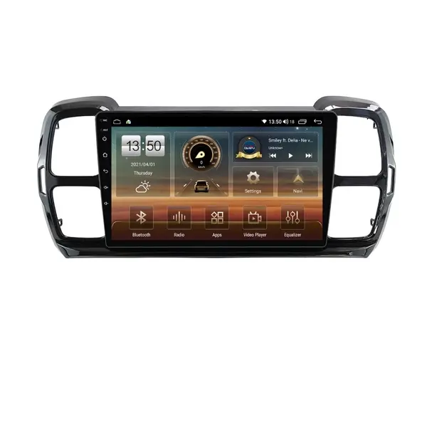 Navigatie dedicata cu Android Citroen C5 Aircross dupa 2018, 4GB RAM, Radio GPS Dual Zone, Display HD QLED 9" Touchscreen, Internet Wi-Fi si slot SIM 4G, Bluetooth, MirrorLink, USB