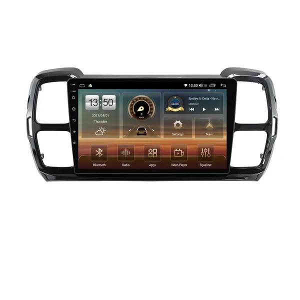 Navigatie dedicata cu Android Citroen C5 Aircross dupa 2018, 8GB RAM, Radio GPS Dual Zone, Display HD QLED 9" Touchscreen, Internet Wi-Fi si slot SIM 4G, Bluetooth, MirrorLink, USB