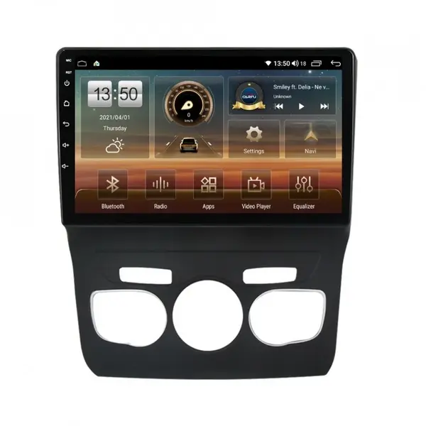 Navigatie dedicata cu Android Citroen DS4 2010 - 2018, clima automata, 8GB RAM, Radio GPS Dual Zone, Display HD QLED 10" Touchscreen, Internet Wi-Fi si slot SIM 4G, Bluetooth, MirrorLink, USB