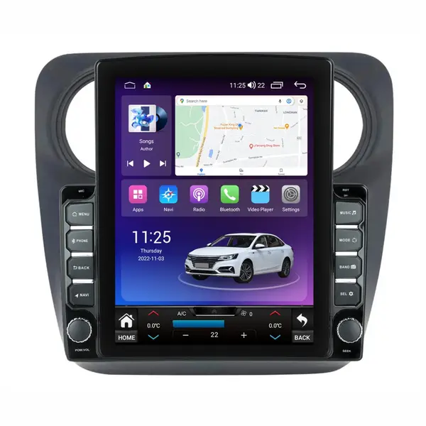 Navigatie dedicata cu Android Dacia Dokker dupa 2012, 8GB RAM, Radio GPS Dual Zone, Touchscreen IPS 9.7" HD tip Tesla, Internet Wi-Fi si slot SIM 4G, Bluetooth, MirrorLink, USB