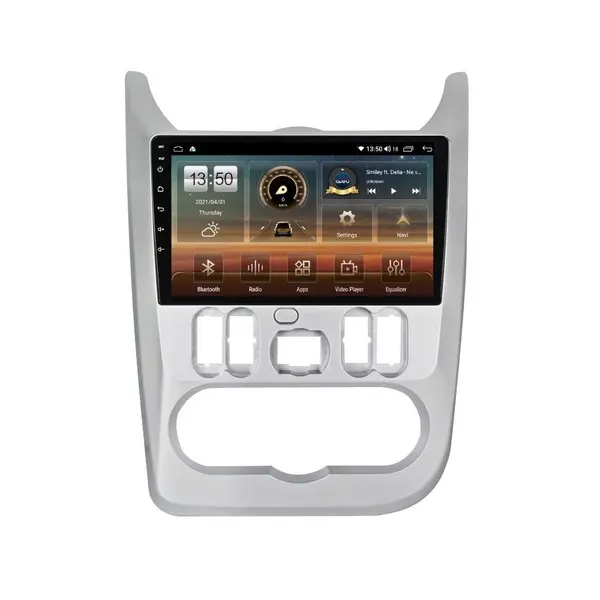Navigatie dedicata cu Android Dacia Duster I 2010 - 2013, 4GB RAM, Radio GPS Dual Zone, Display HD QLED 9" Touchscreen, Internet Wi-Fi si slot SIM 4G, Bluetooth, MirrorLink, USB