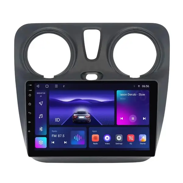 Navigatie dedicata cu Android Dacia Lodgy dupa 2012, 4GB RAM, Radio GPS Dual Zone, Display HD IPS 9" Touchscreen, Internet Wi-Fi, Bluetooth, MirrorLink, USB