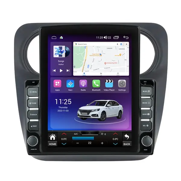 Navigatie dedicata cu Android Dacia Logan II 2012 - 2020, 4GB RAM, Radio GPS Dual Zone, Touchscreen IPS 9.7" HD tip Tesla, Internet Wi-Fi si slot SIM 4G, Bluetooth, MirrorLink, USB