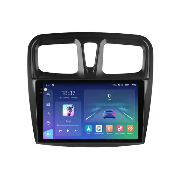 Navigatie dedicata cu Android Dacia Logan II 2012 - 2020, 8GB RAM, Radio GPS Dual Zone, Display 2K QLED 10.36" Touchscreen, Internet Wi-Fi si slot SIM 4G, Bluetooth, MirrorLink, USB