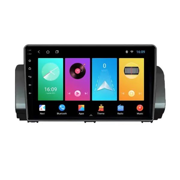 Navigatie dedicata cu Android Dacia Logan III dupa 2021, 1GB RAM, Radio GPS Dual Zone, Display HD IPS 9" Touchscreen, Internet Wi-Fi, Bluetooth, MirrorLink, USB