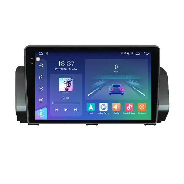 Navigatie dedicata cu Android Dacia Logan III dupa 2021, 4GB RAM, Radio GPS Dual Zone, Display 2K QLED 9.5" Touchscreen, Internet Wi-Fi si slot SIM 4G, Bluetooth, MirrorLink, USB