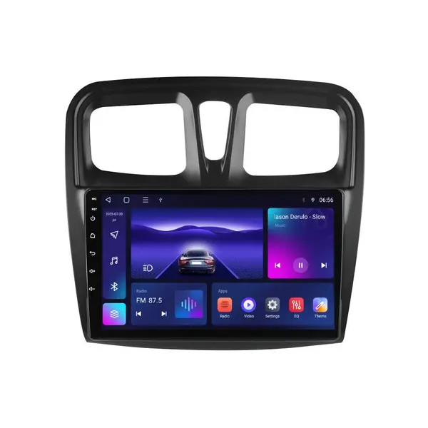 Navigatie dedicata cu Android Dacia Sandero II 2012 - 2020, 4GB RAM, Radio GPS Dual Zone, Display HD IPS 10" Touchscreen, Internet Wi-Fi, Bluetooth, MirrorLink, USB