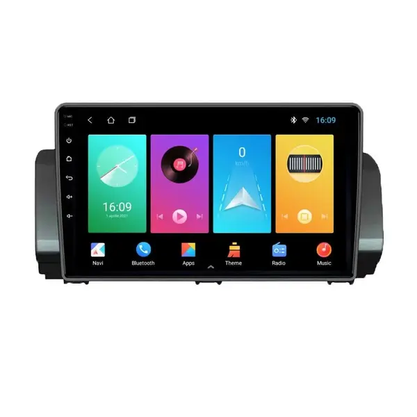 Navigatie dedicata cu Android Dacia Sandero III dupa 2021, 1GB RAM, Radio GPS Dual Zone, Display HD IPS 9" Touchscreen, Internet Wi-Fi, Bluetooth, MirrorLink, USB